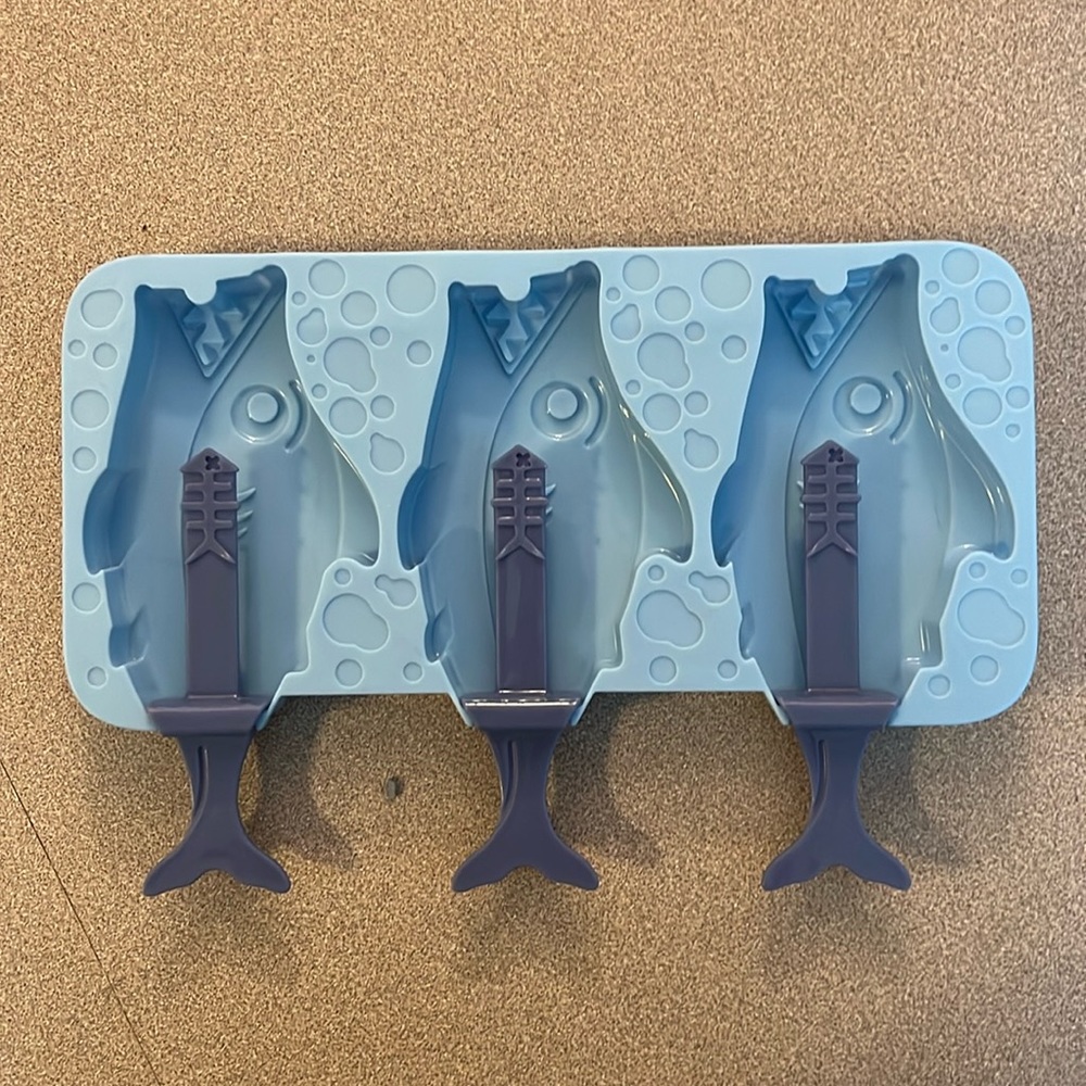 Shark popsicle molds